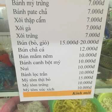 Thực đơn- Quán Ăn Căn Tin - Đại Học Kinh Tế