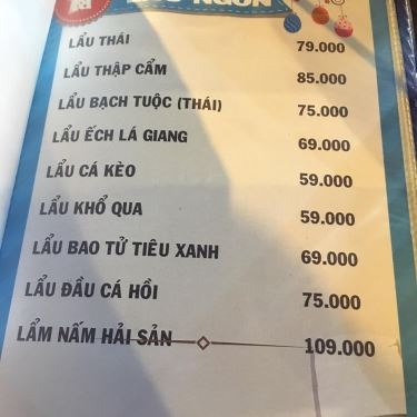 Thực đơn- Quán Ăn Cánh Đồng Quán - Phạm Văn Đồng