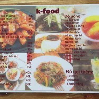 Thực đơn- Quán Ăn Cạp - Seafood - Đặng Văn Ngữ
