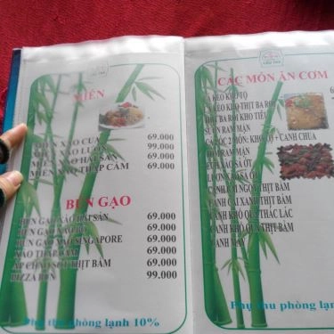 Thực đơn- Quán Ăn Ẩm Thực Cầu Tre Quán