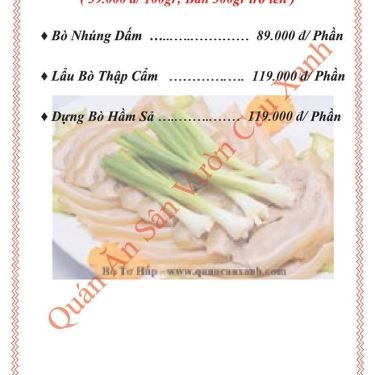 Tổng hợp- Nhà Hàng Cau Xanh Quán - Đất Mới