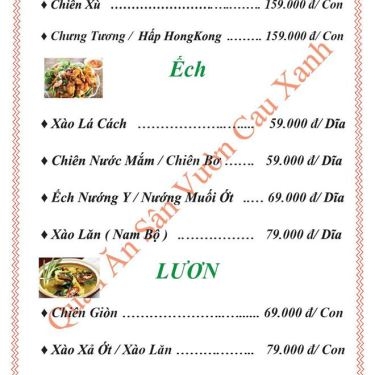 Tổng hợp- Nhà Hàng Cau Xanh Quán - Đất Mới