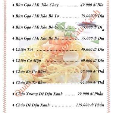 Tổng hợp- Nhà Hàng Cau Xanh Quán - Đất Mới