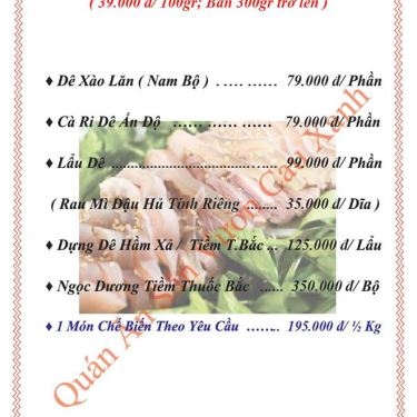 Tổng hợp- Nhà Hàng Cau Xanh Quán - Đất Mới