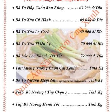 Tổng hợp- Nhà Hàng Cau Xanh Quán - Đất Mới