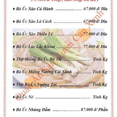 Tổng hợp- Nhà Hàng Cau Xanh Quán - Đất Mới