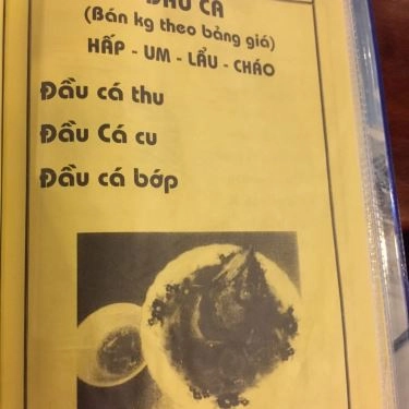 Thực đơn- Quán Ăn Cây Dừa II - Đặc Sản Vùng Miền