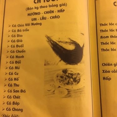 Thực đơn- Quán Ăn Cây Dừa II - Đặc Sản Vùng Miền