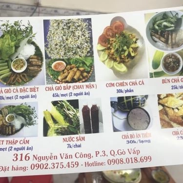 Thực đơn- Quán Ăn Chả Giò Cá Minh Châu - Chả Ram Vị Quê - Nguyễn Văn Công