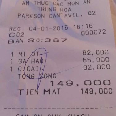 Tổng hợp- Quán Ăn Chấm Đỏ - Parkson Cantavil