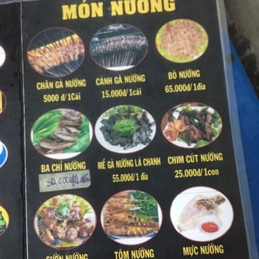 Thực đơn- Quán Ăn Chân Gà Nướng Hai Còi
