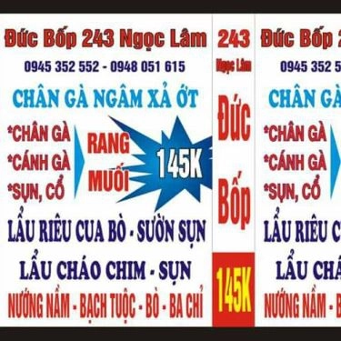 Tổng hợp- Quán Ăn Đức Bốp - Lẩu Riêu Cua & Chân Gà Sả Ớt