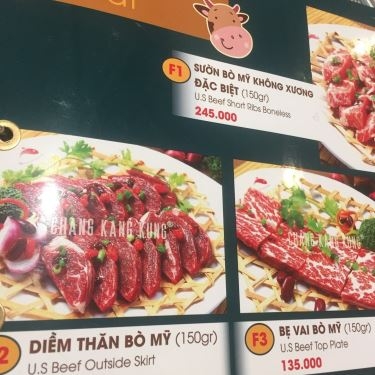 Thực đơn- Nhà Hàng Chang Kang Kung - Hải Sản Khói - Vạn Hạnh Mall