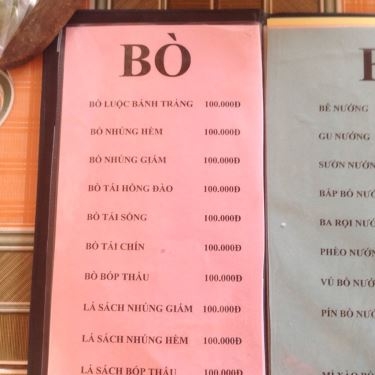 Thực đơn- Quán Ăn Mười Tâm 2 - Cháo Bầu
