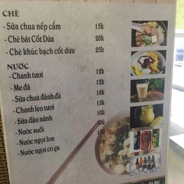 Thực đơn- Quán Ăn Cháo Canh Bát Bảo