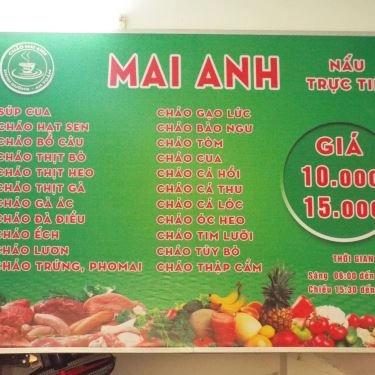 Thực đơn- Quán Ăn Cháo Dinh Dưỡng & Súp Cua Mai Anh - Nguyễn Thị Định