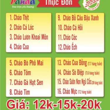 Tổng hợp- Quán Ăn Cháo Dinh Dưỡng Panda - Sơn Kỳ