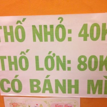 Thực đơn- Quán Ăn Cháo Ếch Cay Cay 2