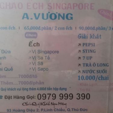 Tổng hợp- Quán Ăn Cháo Ếch Singapore A.Vương