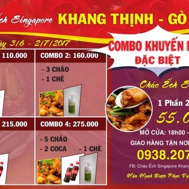Tổng hợp- Quán Ăn Quán Khang Thịnh - Cháo Ếch Singapore - Gò Vấp