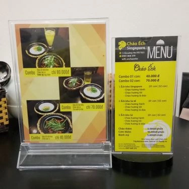 Thực đơn- Quán Ăn Cháo Ếch Singapore - Láng Hạ