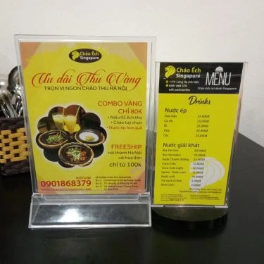 Thực đơn- Quán Ăn Cháo Ếch Singapore - Láng Hạ