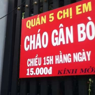 Tổng hợp- Quán Ăn Cháo Gân Bò 5 Chị Em