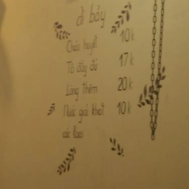 Thực đơn- Quán Ăn Cháo Lòng Dì Bảy