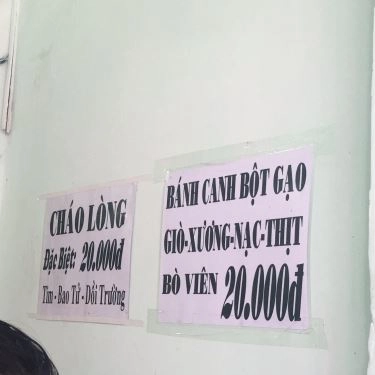 Thực đơn- Quán Ăn Cháo Lòng & Bánh Canh Bột Gạo