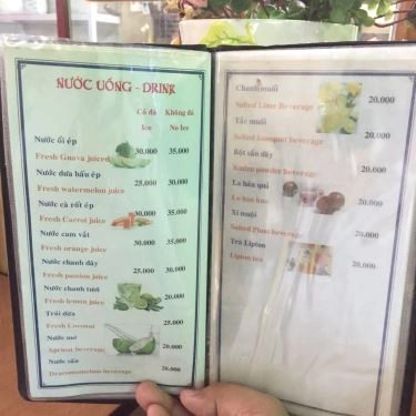 Thực đơn- Quán Ăn Cháo Ngọc Bích