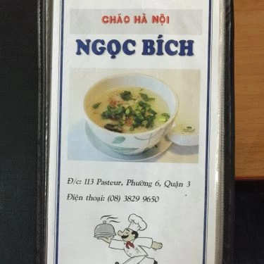 Thực đơn- Quán Ăn Cháo Ngọc Bích