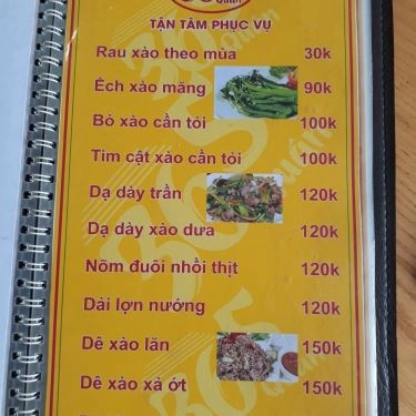 Thực đơn- Quán Ăn 365 Quán - Cháo Ngon & Lẩu Ngon