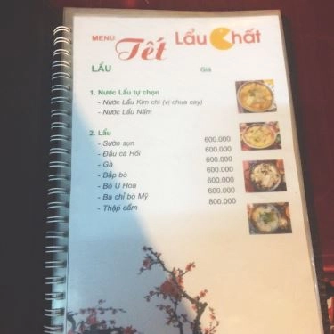 Thực đơn- Quán Ăn Chất - Nướng Và Lẩu