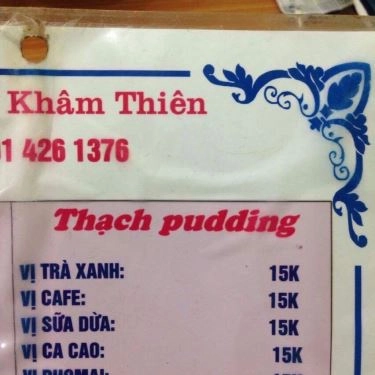 Thực đơn- Quán Ăn Chè 219 - Khâm Thiên