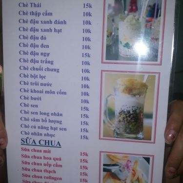 Thực đơn- Quán Ăn Chè Cung Đình Huế - Tuyến Liên Xã