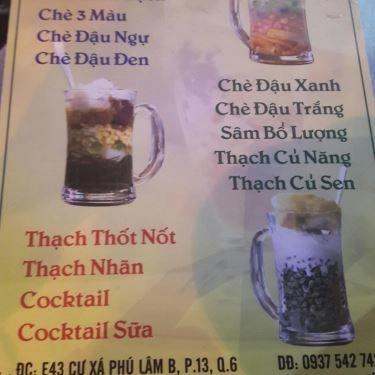 Thực đơn- Quán Ăn Hằng - Quán Chè