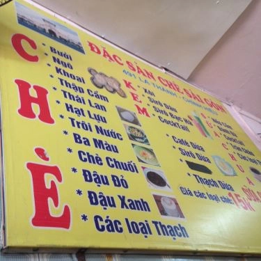 Thực đơn- Quán Ăn Chè Sài Gòn - Đê La Thành