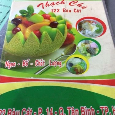 Thực đơn- Quán Ăn Chè Thạch & Chè Thái 122 - Bàu Cát