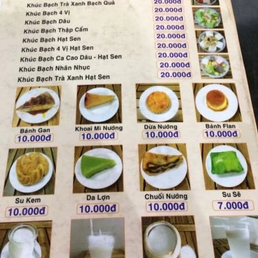 Thực đơn- Quán Ăn Chè Thạch & Chè Thái 122 - Bàu Cát