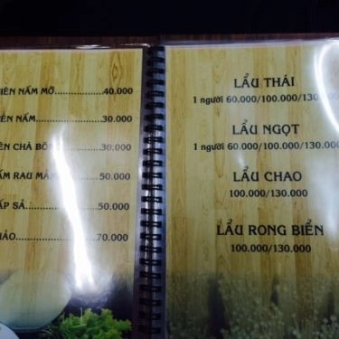 Thực đơn- Quán Ăn Bánh Canh Nấm An Nhiên - Nam Kỳ Khởi Nghĩa