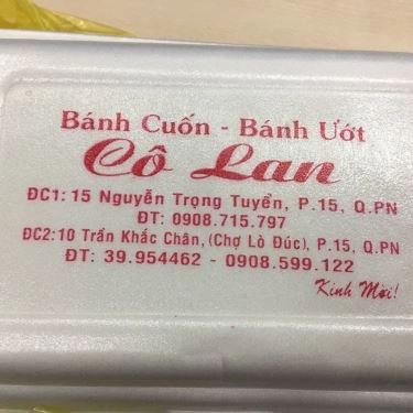 Tổng hợp- Quán Ăn Bánh Cuốn Bánh Ướt Cô Lan - Nguyễn Trọng Tuyển