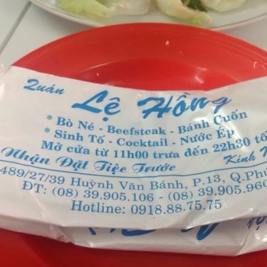 Tổng hợp- Quán Ăn Bánh Mì Beefsteak Lệ Hồng