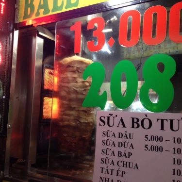 Thực đơn- Quán Ăn Ba Lê - Bánh Mì Thổ Nhĩ Kỳ