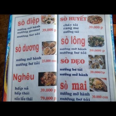 Thực đơn- Quán Ăn Biển Xanh Quán