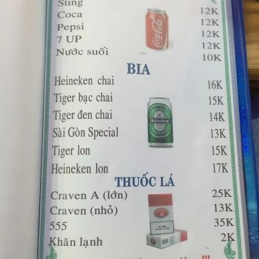 Thực đơn- Quán Ăn Bò Tơ Tây Ninh - 103 Tân Sơn Nhì