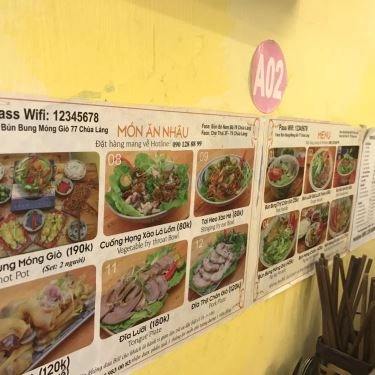 Thực đơn- Quán Ăn Bún Bò Nam Bộ - Chùa Láng