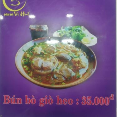 Thực đơn- Quán Ăn Bún Bò Vị Huế