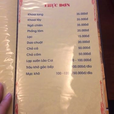 Thực đơn- Quán Ăn Bún Đậu, Lẩu - Lạc Trung
