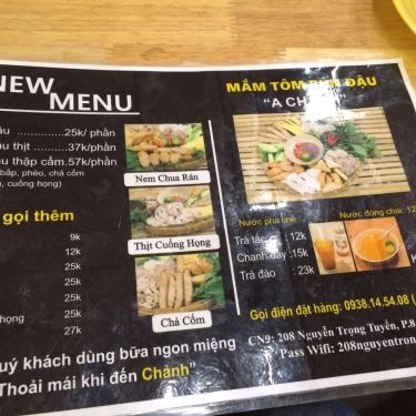 Tổng hợp- Quán Ăn Bún Đậu Mắm Tôm A Chảnh - Nguyễn Trọng Tuyển