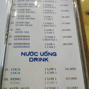Thực đơn- Quán Ăn Cà Ri Ấn Độ Himalaya